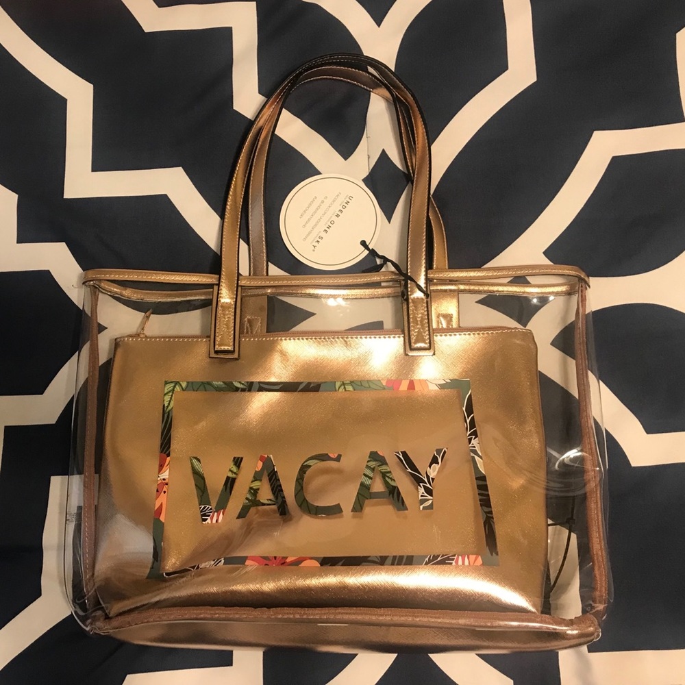 Clear VACAY tote